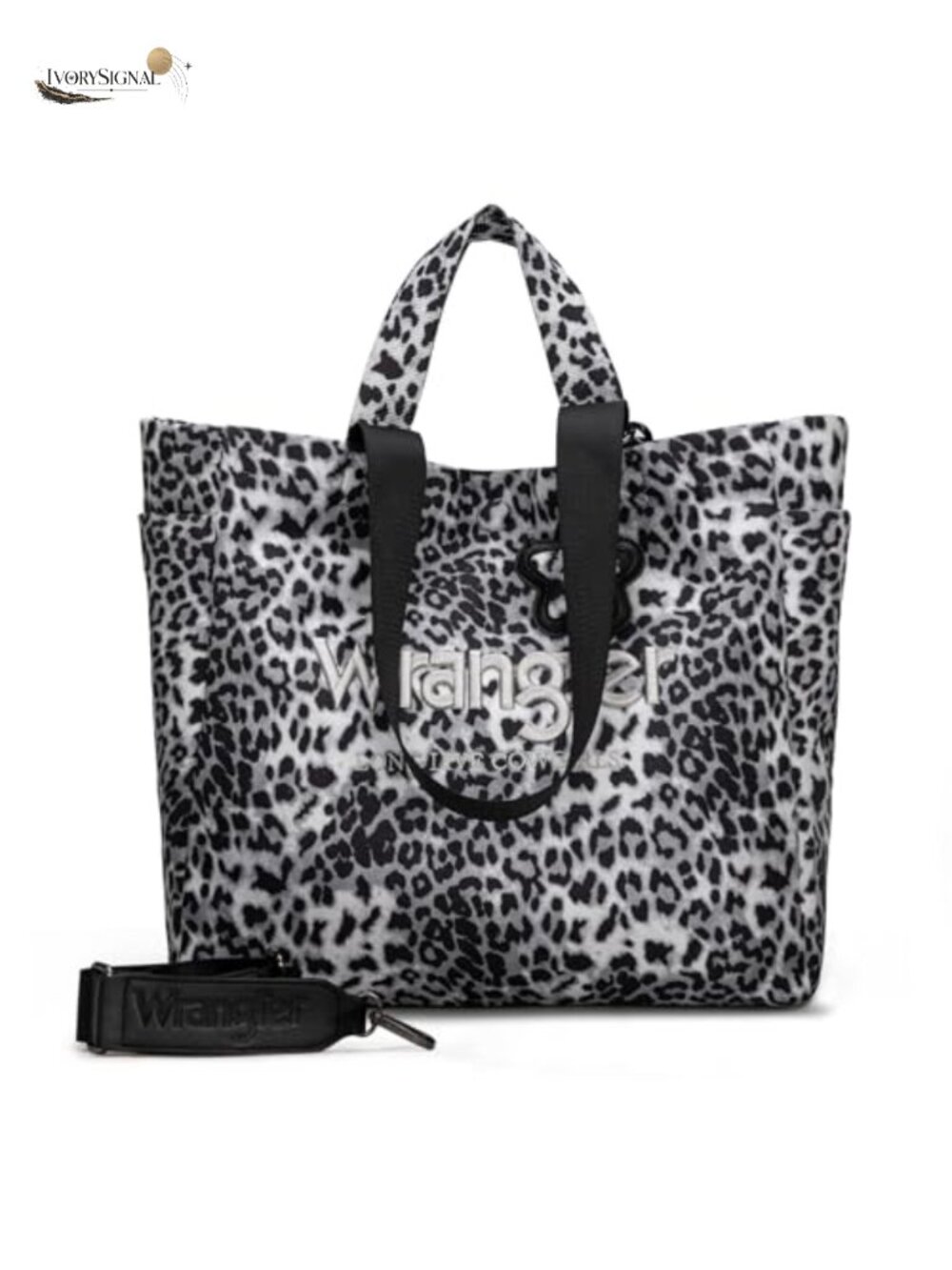 Large Leopard Print Tote Bag with Pockets for Work Travel Gym